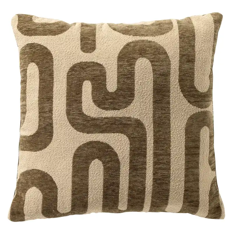 Dutch Decor sierkussen Nima groen-beige 45x45