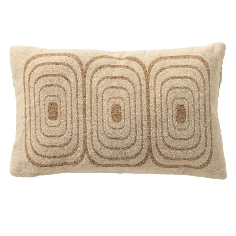 Dutch Decor sierkussen Eliana beige-bruin 60x40
