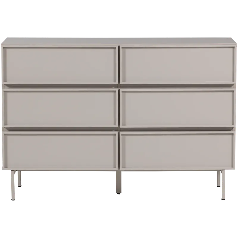 WOOOD Tours ladekast 6 lades melamine/MDF zand