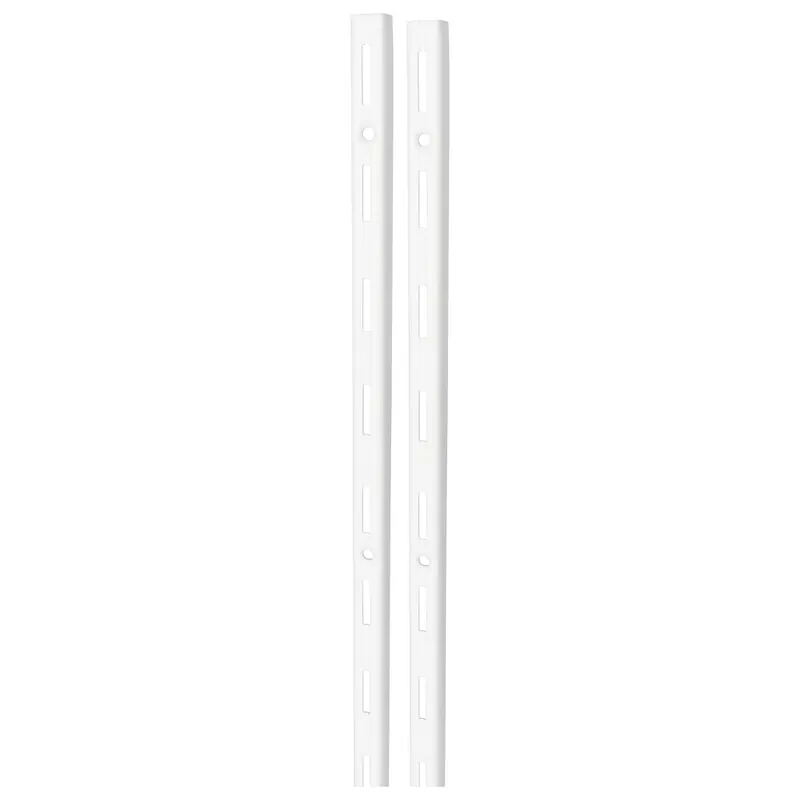 F-systeem rail enkel RAL9003 wit 200cm - 2 stuks