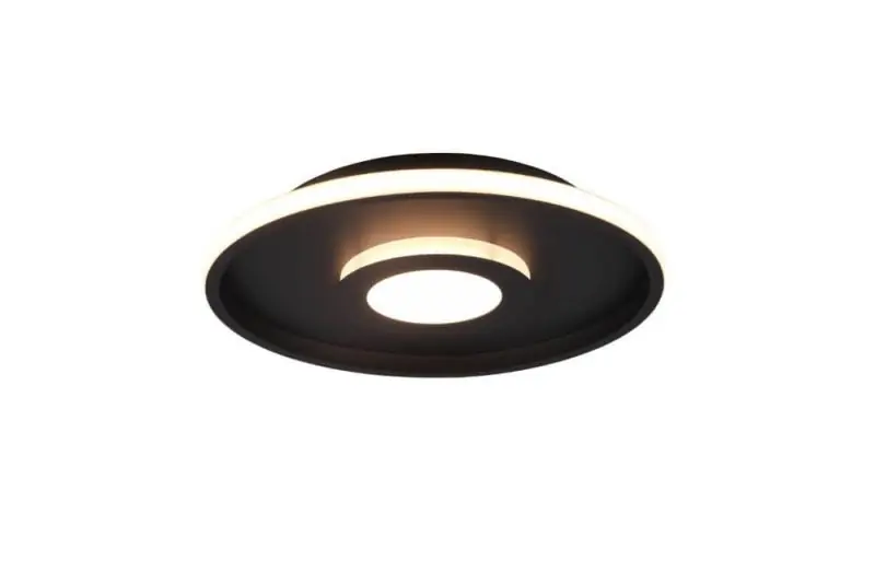 Trio plafonniere Ascari Ø40cm mat zwart