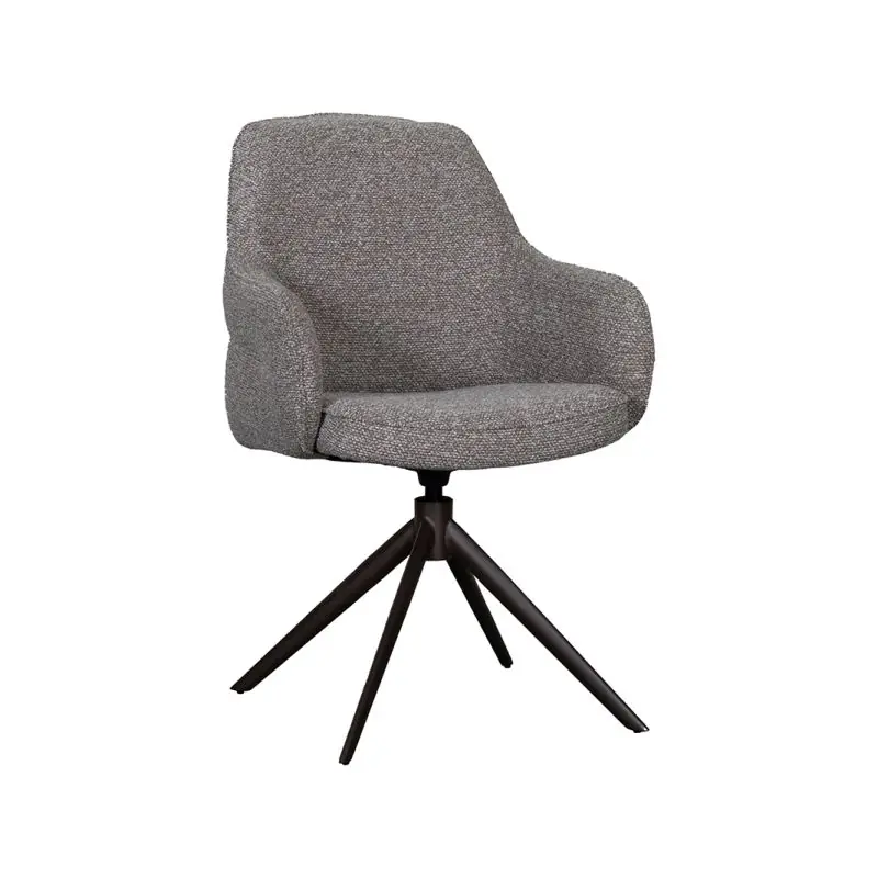 LABEL51 Eetkamerstoel Bern truffel grijs boucle
