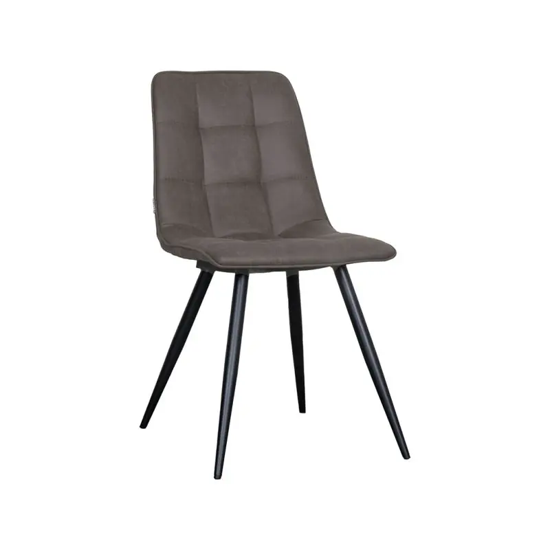 LABEL51 Eetkamerstoel Bistro antraciet micro suede