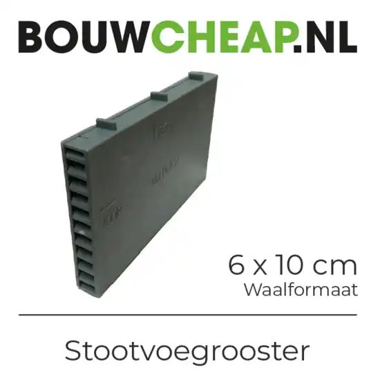 Stootvoegrooster Waalformaat 60 x 100mm - 1 stuk