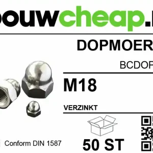 Dopmoeren M18 DIN 1587 (50 ST.)