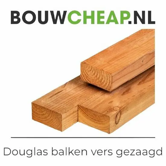 Douglas balkjes vers gezaagd ruw 50 x 75mm