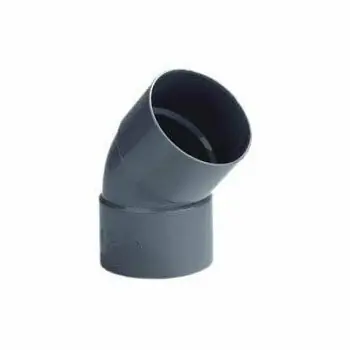 PVC bocht 160mm 45° twee keer lijmmof