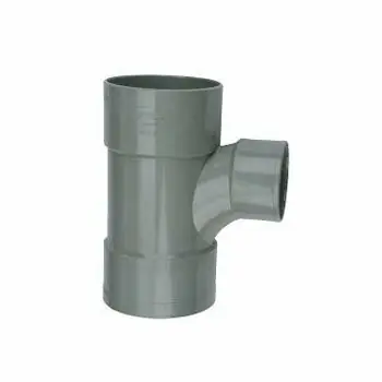PVC T stuk verlopend 50x40x50mm 88° drie keer lijmmof
