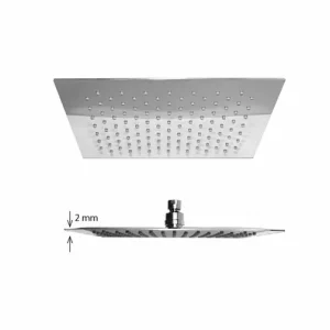 Regendouche Kop "Ultra Thin "30cm Vierkant