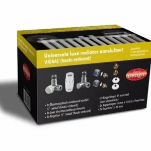 Radiator Aansluitset "Haaks Verkeerd" Universeel