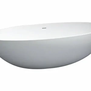 Vrijstaand Bad "New Stone Mat Wit " 180x85x52cm