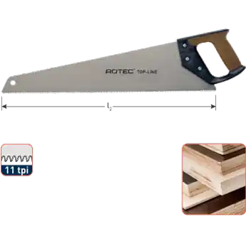 Handzaag Gecoat 11TPI