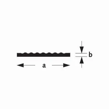Slijtstrip aluminium 30x3mm 100cm