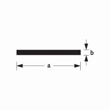 Platprofiel aluminium 20x2mm 300cm
