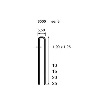 DutackNiet 6000 serie 15mm staal