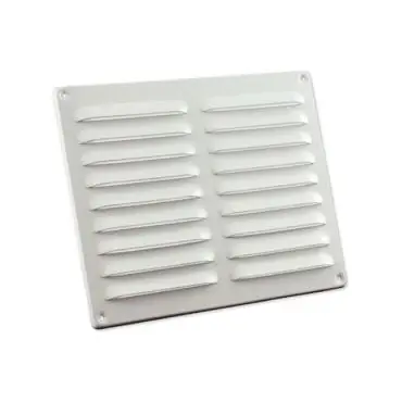 Schoepenrooster aluminium wit