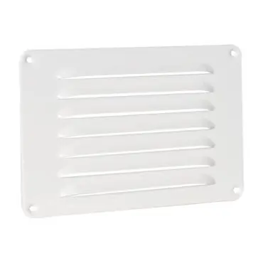 Schoepenrooster aluminium wit