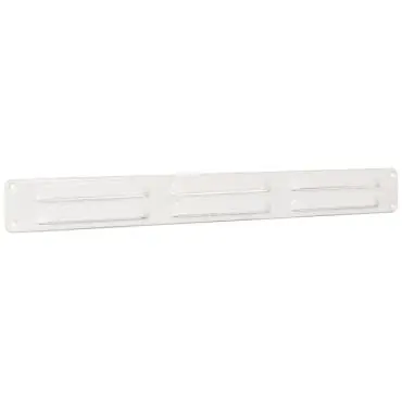 Schoepenrooster aluminium wit