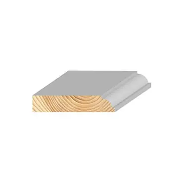 ZtylGrenen kantstuk ojief wit 18x90mm FSC