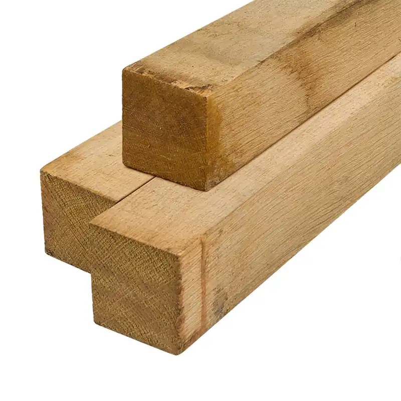 Eiken fijnbezaagd 100x100mm FSC