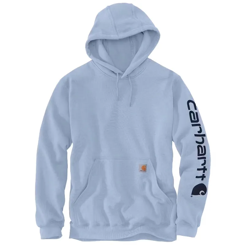 CarharttCarhartt hoodie logo fog blue