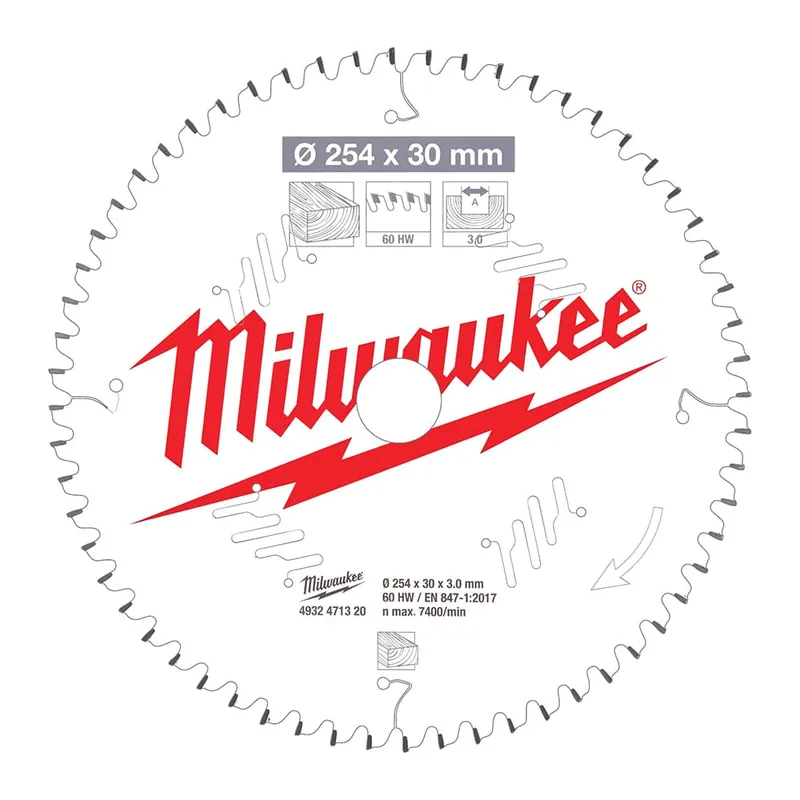 MilwaukeeMilwaukee cirkelzaagblad hout