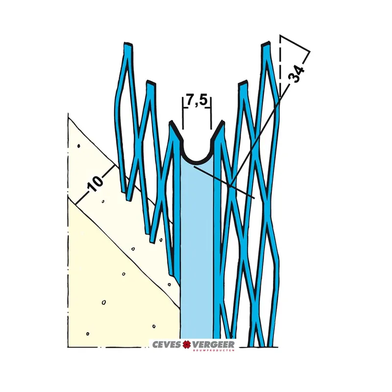 ProtektorHoekbeschermer 1005h alu zink 10mm