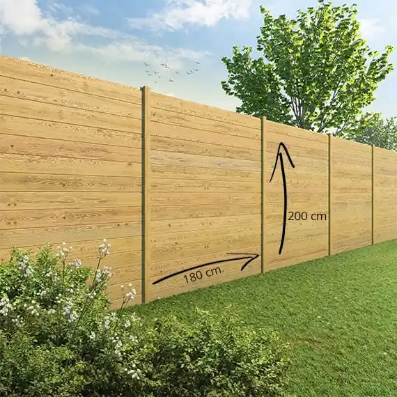 Tuinscherm Velufence grenen groen PEFC
