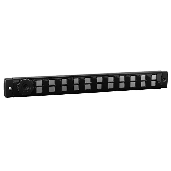 Schuifrooster aluminium Bold Line zwart