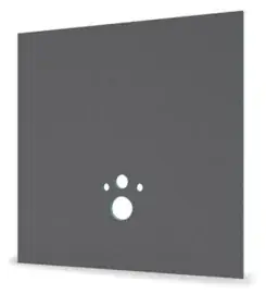 RS Toilet Achterwand Plaat 1300x1200x20mm