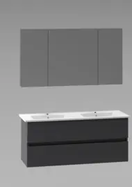Titan Antraciet 120cm Badmeubelset