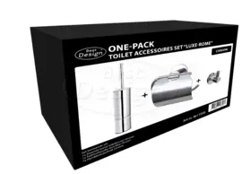 Best Design One-Pack Toilet Accessoires Set Luxe-Rome 4011990