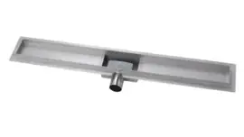 Titan 40SF RVS Drain / Douchegoot 40 cm + Flens (BODY) Zij-uitlaat