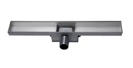 Titan 80S RVS Drain / Douchegoot 80 cm (BODY) Zij-uitlaat