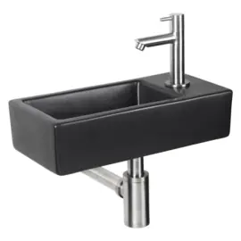Differnz Hator Fonteinset Mat Zwart 38,5x18,5x9,5cm