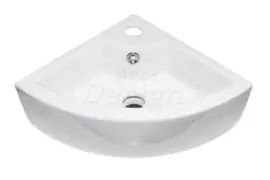 Best Design "Floor" Hoek Fontein 32,5x32,5cm Wit