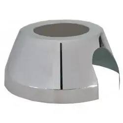 Kraanrozet Chroom 3/4 x Ø15 mm voor Muurplaat