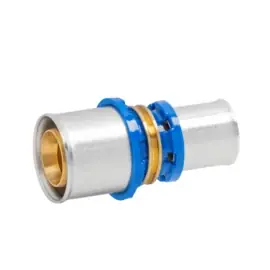 APE Verloop Recht 50x32mm Pers Messing RVS ARL1300640