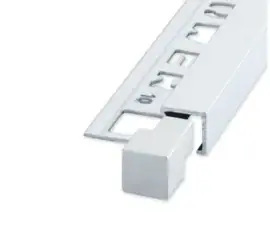 QUTEX Vierkant Alu Mat Zilver 8 mm Hoekstuk (2x) E051000127