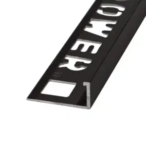 LYNOX Recht Alu Mat Zwart 8 x 2700mm OX-P211010100 Tegelprofiel