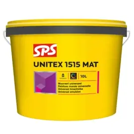 SPS Unitex Muurverf 1515 10 L RAL 9010