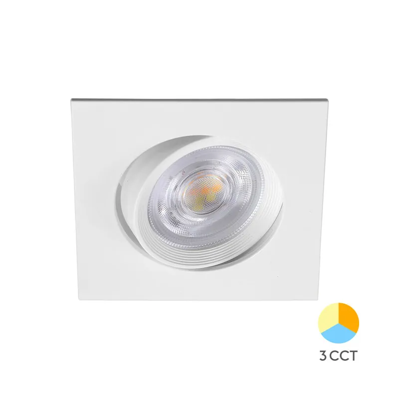 Braytron SPOTLED 7W Vierkant Wit 3CCT LED Downlight