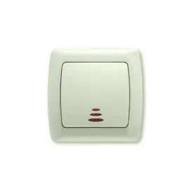 Viko Schakelaar met controlelamp Carmen Creme 90562019