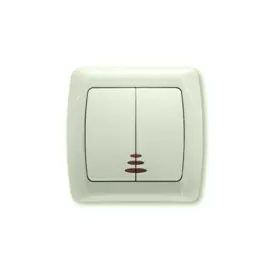 Viko Serieschakelaar met controlelamp Carmen Creme 90562050