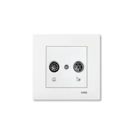 TV (Coax) Radio inbouwdoos End Karre Wit 90960021