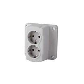 Power 2094 060 Deksel + 2 WCD voor Kabeldoos Universeel