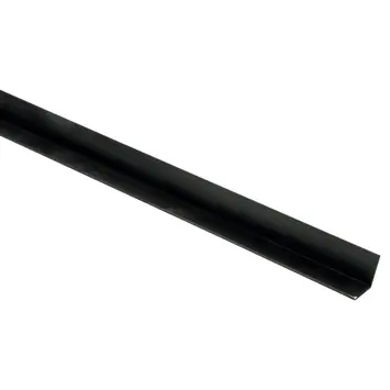 Hoekprofiel 20x20x2mm zwart 600 cm. lang