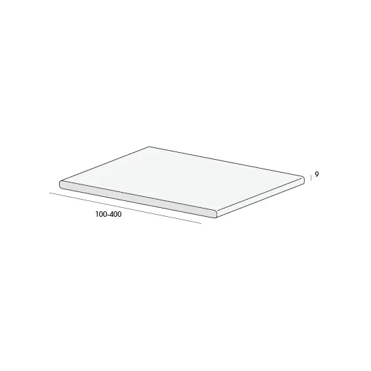 Platpaneel 100x9mm creme 600 cm. lang