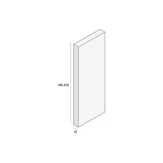 Unipanel bouwpaneel 285x16mm wit 580 cm. lang