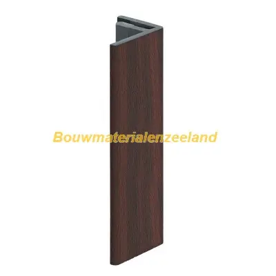 Eindprofiel 17mm Keralit mahonie classic nerf 400 cm. lang